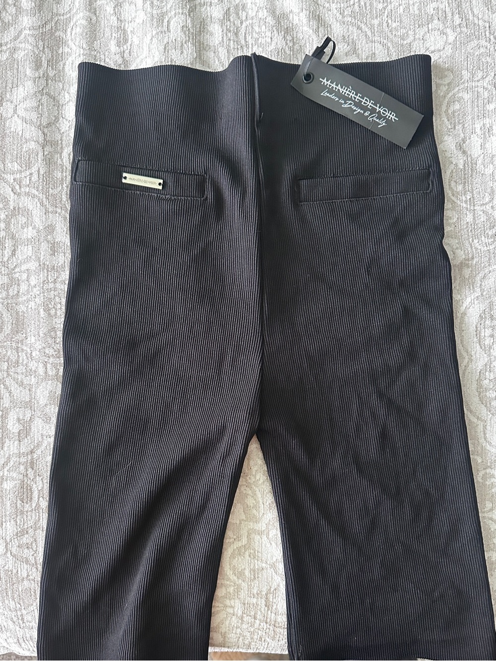 Maniere De Voir NWT Ribbed High-Waisted Shorts. UK 8= US 4